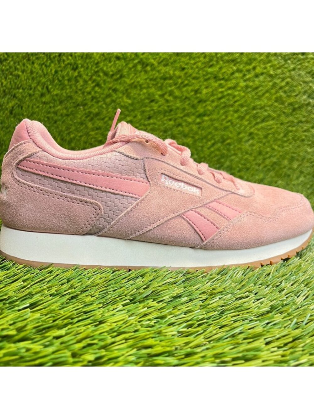 Reebok Royal Ultra SL Womens Size 8 Pink Gum Athletic Suede Shoes Sneakers